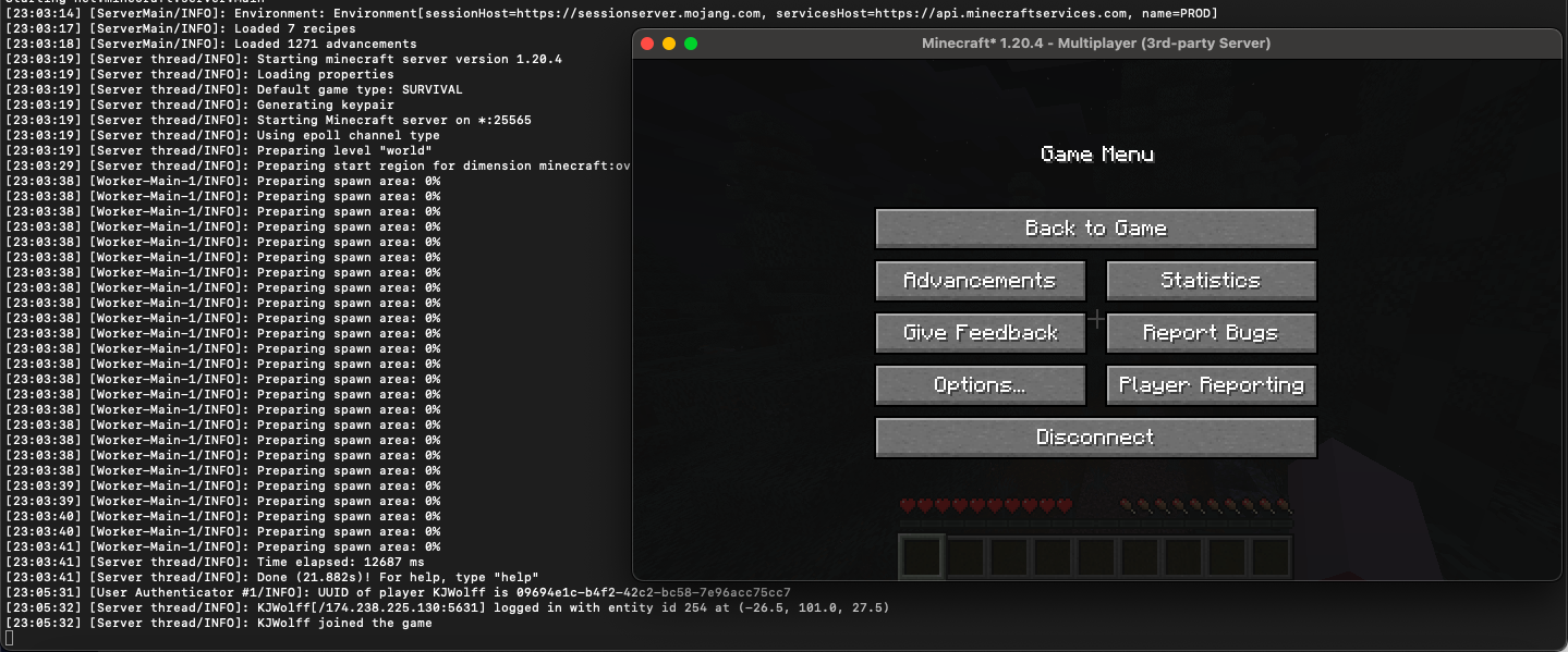 MC server working lol
